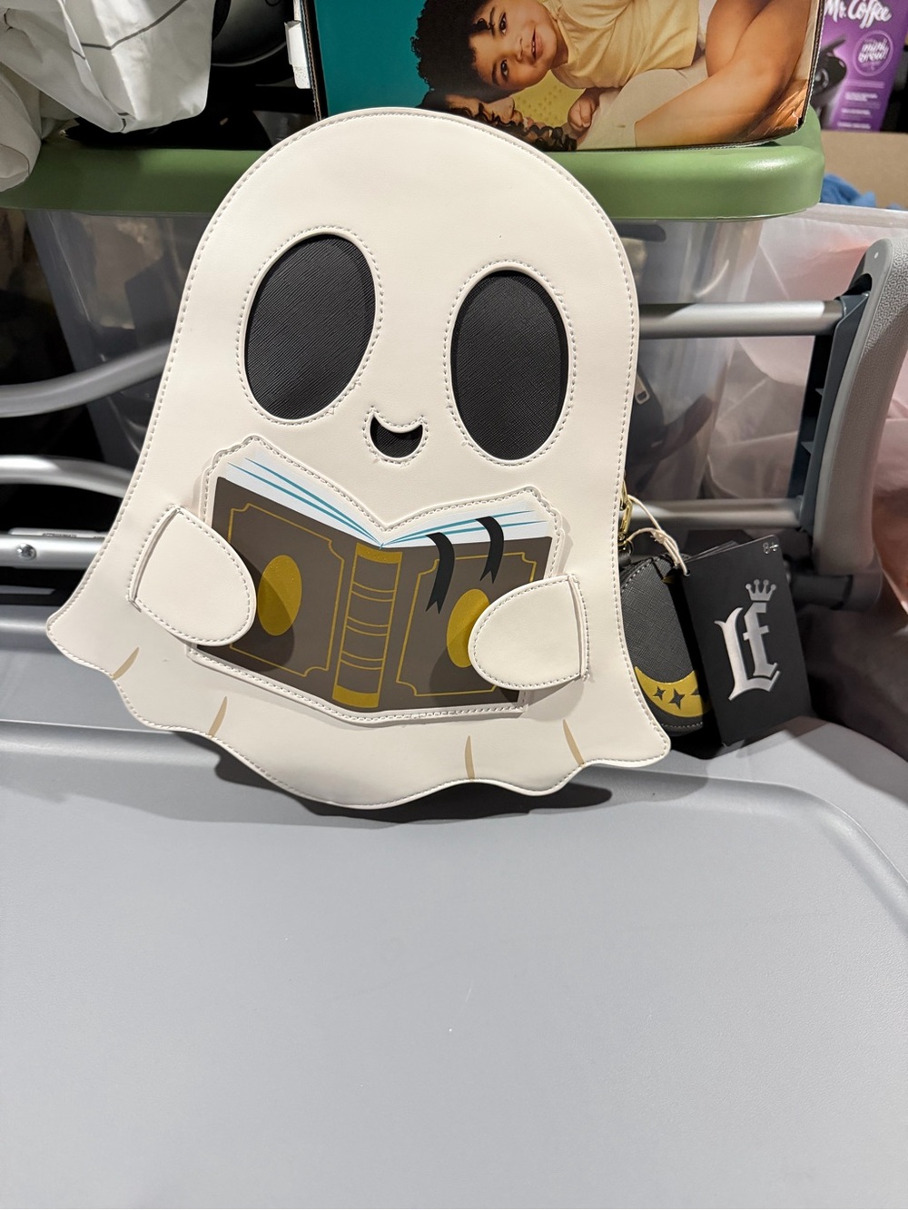 Loungefly Disney Ghost Mini Backpack Bag White/Black
